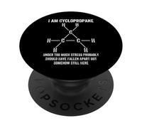 Chimica organica Nerd Ciclopropano Stress Scherzo Scienza Divertimento PopSockets PopGrip Adesivo