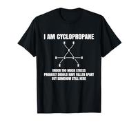 Chimica organica Nerd Cyclopropane Stress Joke Maglietta