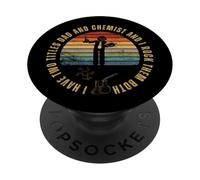 Chimico E Papà Uomini Orgogliosi Chimica Divertente PopSockets PopGrip Adesivo