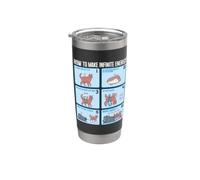 Chimico Ingegneria Chimica Infinite Energy Rotation Cat Bicchiere termico in acciaio inox doppia parete