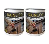 Chimiver RAINCOAT Pigmentato Kit 2 pezzi - Impregnante per legno da esterno. Rinnova, nutre e protegge: ideale per infissi, serramenti, gazebo, mobilio, staccionate e tettoie.