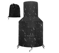 Chimney Heater Cover - 48 Inches, Weather-Proof Oxford Cloth Protector |Enhanced Waterproofing Windproof Fire Pit Cover, Outdoor Patio Chiminea Protective Dust Rain Resistant