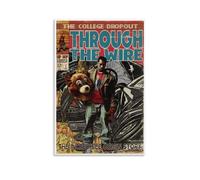 CHIMOSHEJI Kanye West Rapper Comic Vintage Poster decorativo da parete per camera da letto, 20 x 30 cm, senza cornice