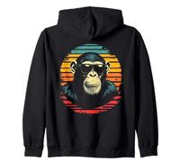 Chimp Con Occhiali Da Sole, Scimpanzé Retrò Scimmia Felpa con Cappuccio