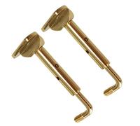 Chin Rest Replacement Screws, 2 Violin Chinrest Screws, Sturdy String Instrument Hardware (Gold, Silver, Black) for Learners, Enthusiasts, Women, and Men