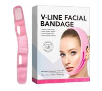 Chin Strap, Face Strap, Face Lifting Chin Strap, Facial Slimming Bandage, V Shape Face Shaper, Facial Slimming Chin Strap, Reusable Face Bandage for Women, 4.76x1.1x6.5in
