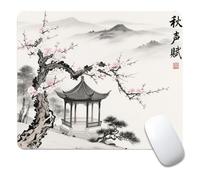 China Ink Landscape Tappetino Mouse Confortevole Tappetini per Il Mouse Portatile Mousepad per Gioco Casa Ufficio 25X30Cm