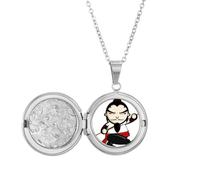 China Masterpiece The Outlaws of Marsh Locket Collana Tenere Immagine Gioielli Regalo di Compleanno