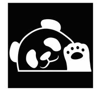 China Panda Salute To You, Il mondo non deve essere bianco e nero, i panda possono anche essere colorati. Adesivo for auto Adesivo for moto(Silver,30X19.2CM)