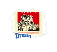 China Red Educational Propaganda Production Adesivi Citazione Sogno Decalcomanie in Vinile