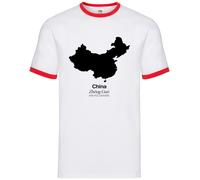 China Silhouette - Uomo Suoneria - Cinese Hong Kong Paese Viaggio Bandiera