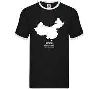 China Silhouette - Uomo Suoneria - Cinese Hong Kong Paese Viaggio Bandiera