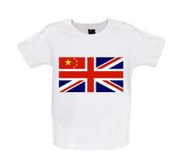 China Union Jack Bandiera - Bambino T-Shirt / Body - Cinese Pechino Città Love