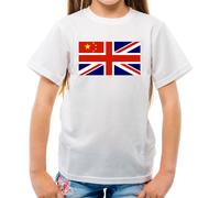 China Union Jack Bandiera - T-Shirt - Cinese Pechino Città Love Bandierine