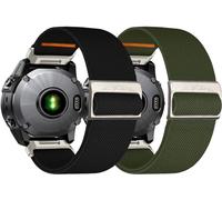 Chinbersky 22mm Nylon Cinturino per Garmin Feinx 6 Pro/6/7/7 Pro/5/5 Plus Cinturino, Elastisch band per Forerunner 935/945/955/965,per Instinct/2/Approach S60/S70-47mm, Descent G1/Epix 2/Epix Pro 47mm
