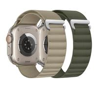 chinbersky Alpine Loop compatibile con Apple Watch 45 mm 44 mm 46 mm 49 mm 42 mm 41 mm 40 mm 38 mm, tessuto regolabile Sport Nylon Band per iWatch Ultra 2 SE Series 10 9 8 7 6 5 4 3 2 1