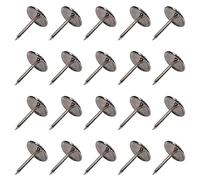 Chinchetas Tachuelas, Chiodi for tappezzeria di crisantemo, 0,31" di diametro della testa, spilli rotondi in ferro for mobili, testiere decorative for divani, sedie, ferramenta, pannelli di sughero, p
