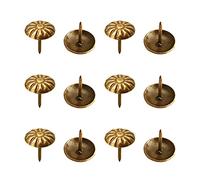 Chinchetas Tachuelas, Chiodi for tappezzeria di crisantemo, 0,31" di diametro della testa, spilli rotondi in ferro for mobili, testiere decorative for divani, sedie, ferramenta, pannelli di sughero, p