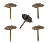Chinchetas Tachuelas, Chiodi for tappezzeria di zucca, testa da 16 mm, rotonde, in ferro, for mobili, testiere decorative for divani, sedie, ferramenta, pannelli di sughero, patina verde, 100 pezzi
