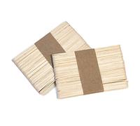 Chinchilla® Bastoncini di legno | picchetti di ghiaccio in legno | Spatola in legno per fai da te | 100 pezzi | Made in Germany, sostenibile e senza plastica | di alta qualità | estremità arrotondate