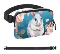 Chinchilla Crossbody Fanny Pack, regali per godere di sport, festival, allenamento, viaggi, corsa, portafoglio casual mani libere, marsupio porta telefono, Multicolore 13, 1.5x9.0x5.9in/4x23x15cm