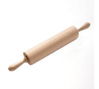 Chinchilla® Mattarello con asse in metallo, prodotto in Germania, rotolo da forno di alta qualità in legno di faggio, per impastare come accessorio da forno per stendere torte, pizze e biscotti