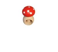 Chinchilla® Nut Screw Fly Mushroom | Robust Nutcracker | Easy Nut Cracking | Design e Durata Tradizionali | Legno di faggio di Alta qualità 12x5 cm