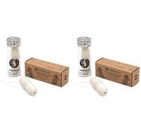 Chinchilla Vegan Filo Interdentale Compostabile - Alternativa Senza Plastica Ed Ecologica Per La Cura Dentale - 30m Di Filo Interdentale Naturale Al Sapore Di In Confezione Ricaricabile, White, Menta