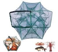 Chinchorro Plegable para Pesca, Folded Fishing Bait Trap, 6/8/10/12/16/20 Holes, Fish Lure Kit Cast Nets for Fishing, for Fish/Crab/Shrimp/Crawdad, Fish Bait Traps for Fishing (10 Holes)