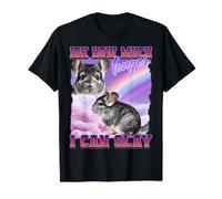 Chincilla Funny Meme Cultura Internet Gen Z Sarcastico Maglietta