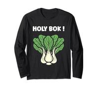 Chinese Cabbage Vegetable Funny Quote Bok Choy Maglia a Manica
