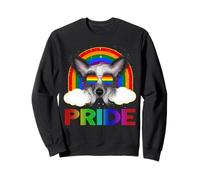 Chinese Crested Dog LGBT Rainbow Gay Lesbian LGBT Pride Felpa