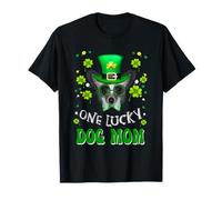 Chinese Crested Dog One Lucky Dog Mom Dogs St Patrick's Day Maglietta