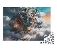 Chinese Dragon Jigsaw Jigsaw Puzzle 1000 Pezzis Materiale Riciclabile Behemoth Jigsaw Puzzles for Adultos Divertente Present & Attività for Casa Ottimo Regalo Idea for Men 70x50cm/1000pcs
