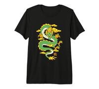 Chinese Dragon Tattoo Drachen Samurai Wu Japanese Art Japan Maglietta Premium