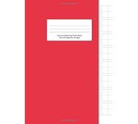 Chinese Handwriting Practice Book - Tian Zi Ge Paper, B5, 50 Pages: For general character practice and calligraphy - Red Cover - Chinese Writing Paper 2018 Series