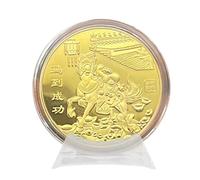 Chinese Horse Gold Luck Coin | Lucck Charm Challenge Coinn | Horsse for Luckk Decoration Coiin - Collectible Commemorative Keepsake for Collectors Men Women Family Friends