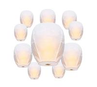 Chinese Lanterns Sky Lanterns 10 Pack Biodegradable Memorial Paper Lights