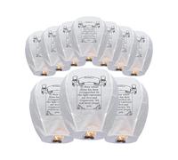 Chinese Lanterns Sky Lanterns 10 Pack Biodegradable Memorial Paper Lights