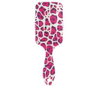 Chinese Leopard Skin Print Deeppink carino pennello per capelli lisci Progettato massaggio del cuoio capelluto per tutti i tipi di capelli con manico ergonomico cepillos para cabello
