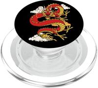 Chinese Lunar New Year Red Dragon Lover 2 PopSockets PopGrip per MagSafe