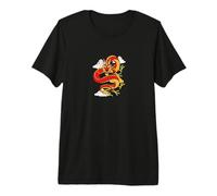 Chinese Lunar New Year Red Dragon Lover Maglietta Premium
