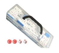 Chinese Mahjong Set - Numbered Mahjong Tile Set | Board Game, Racks Game Board, Educational Toys Featuring Chemistry Element Symbols For Family Friends Drinking