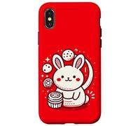 Chinese Mid Autumn Moon Rabbit MoonCake Festival Zhongqiu Custodia per iPhone X/XS