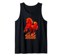 Chinese New Year 2026 Fire Horse Lunar Zodiac Red Horse Canotta
