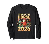 Chinese New Year 2026 Year of The Horse Maglia a Manica