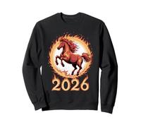 Chinese New Year Fire Horse Lunar Zodiac 2026 Felpa