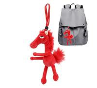 Chinese New Year Horse Plush - 2026 Mascot Keychain, Cute Soft Funny Horse Pendant for Car Bag Shop Home Office | Spring Festival Plush Decoration for Kids Adults | Chinese New Year Mascot, Gift