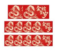 Chinese New Year Packets, Red Envelopes Pack, Gold-Stamped Snake, Lucky Money Envelopes, Spring Festival Red, Red Envelope Pack, Snake Lucky Envelopes For Coin, Cash Or Small Items