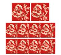 Chinese New Year Packets, Red Envelopes Pack, Gold-Stamped Snake, Lucky Money Envelopes, Spring Festival Red, Red Envelope Pack, Snake Lucky Envelopes For Coin, Cash Or Small Items